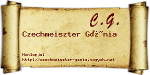 Czechmeiszter Génia névjegykártya